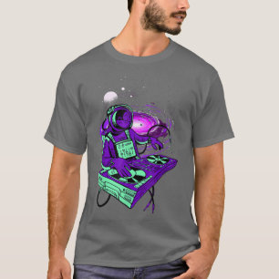 Camiseta Astronauta Psicodélico DJ de música Mier Psytrance