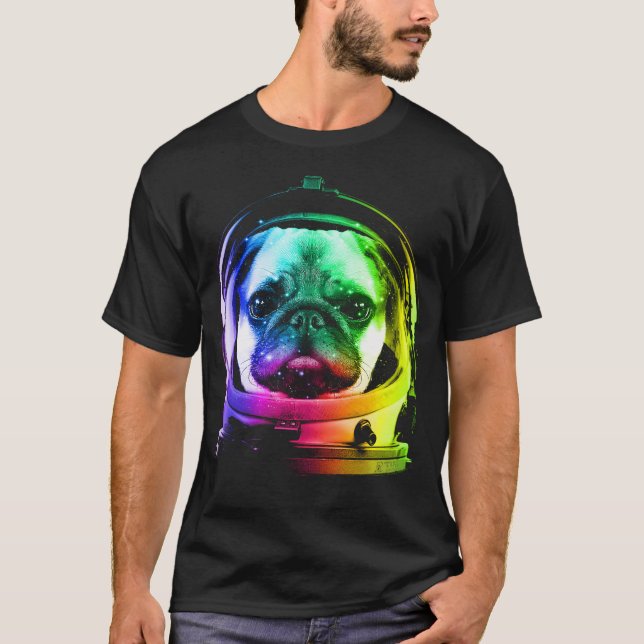 Camiseta Astronauta Pug (Anverso)