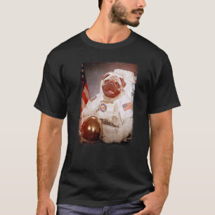 Camiseta Astronauta Pug Astronauta Misión espacial lunar As