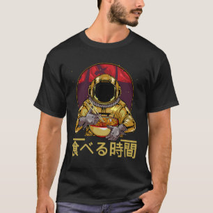 Camiseta Astronauta Ramen Soba Udon Bowl Anime Manga Noodle