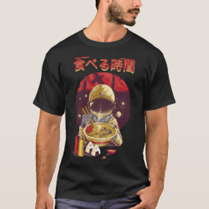 Camiseta Astronauta Ramen Vintage Kawaii Otaku Japonés Nood