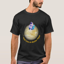 Camiseta Astronauta Relajado Sentado en el Planeta