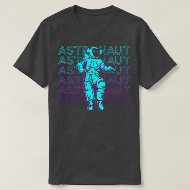 Camiseta Astronauta retro astronauta  (Diseño del anverso)
