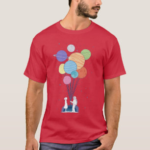 Camiseta Astronauta romántica