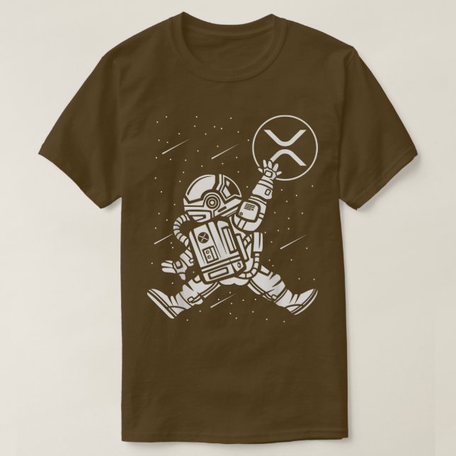 Camiseta Astronauta Salta Ripple Moneda XRP A La Cripta De  (Diseño del anverso)
