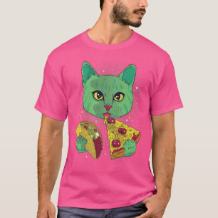 Camiseta Astronauta salvaje Pizza Cats - Diseño cósmico ast