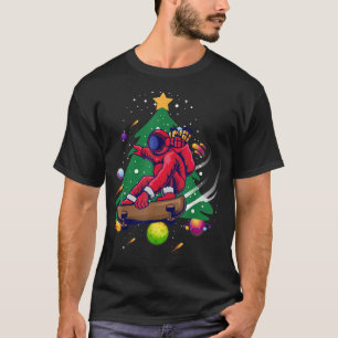 Camiseta Astronauta Santa Skateboarding, Santa Chris de Pat