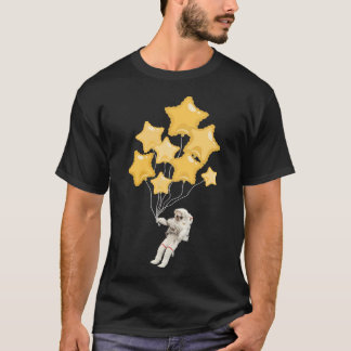 Camiseta Astronauta Se Aferra A Stars Fun Sci-Fi Space Tra