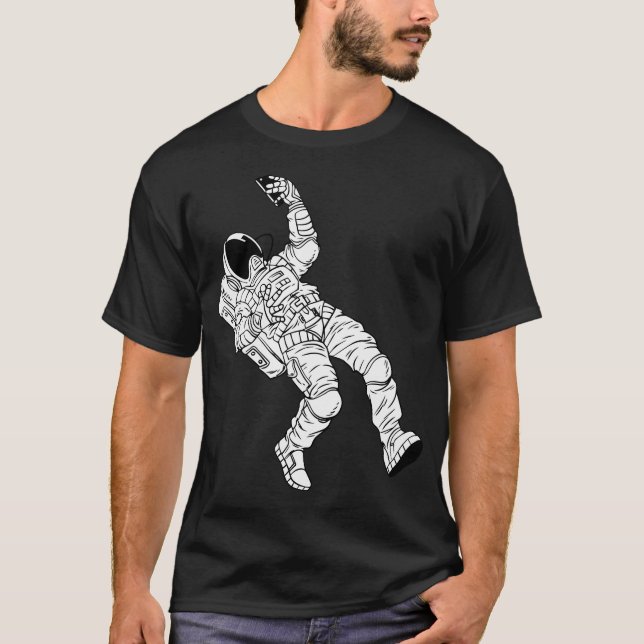 Camiseta Astronauta se toma selfie (Anverso)