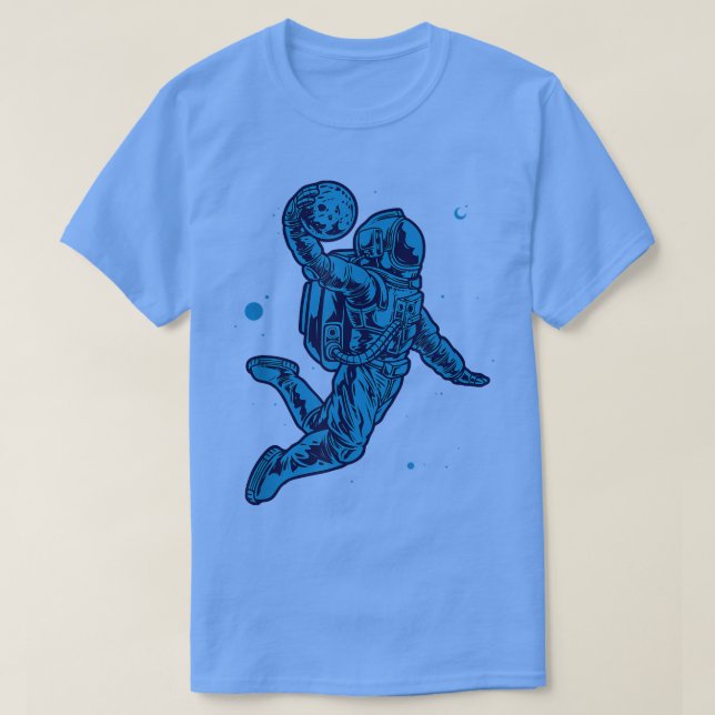 Camiseta Astronauta Slam Dunk Baloncesto Asteroide Nada Más (Diseño del anverso)