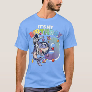 Camiseta Astronauta sobre el tiburón 9 años Chica 9 años 2