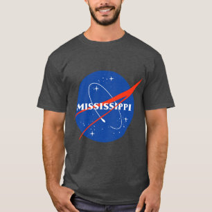 Camiseta Astronauta Sobredimensionado de Mississippi