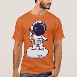 Camiseta Astronauta sostiene truenos contra Personalizado e