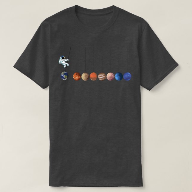 Camiseta Astronauta Space Universe Planets Premium T-Shirt (Diseño del anverso)