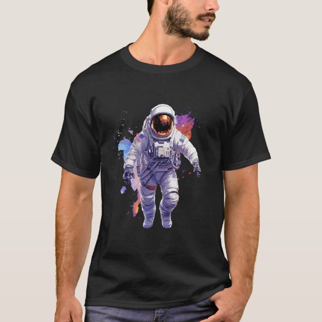 Camiseta Astronauta Spaceman Voyage Discovery Adventure (Anverso)