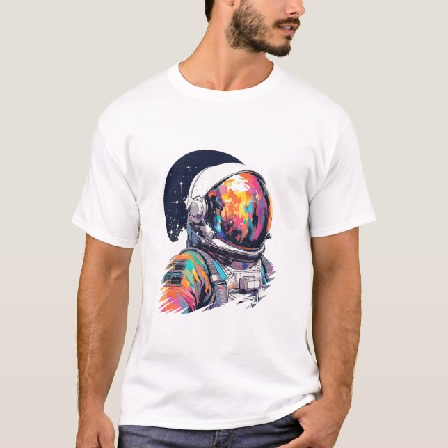 Camiseta Astronauta Spaceman World Space Discovery Adventur (Anverso)