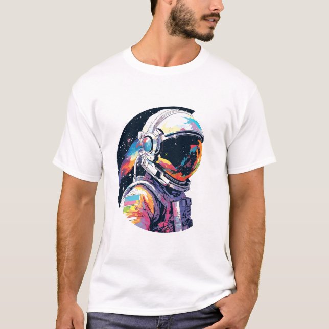 Camiseta Astronauta Spaceman World Space Discovery Adventur (Anverso)