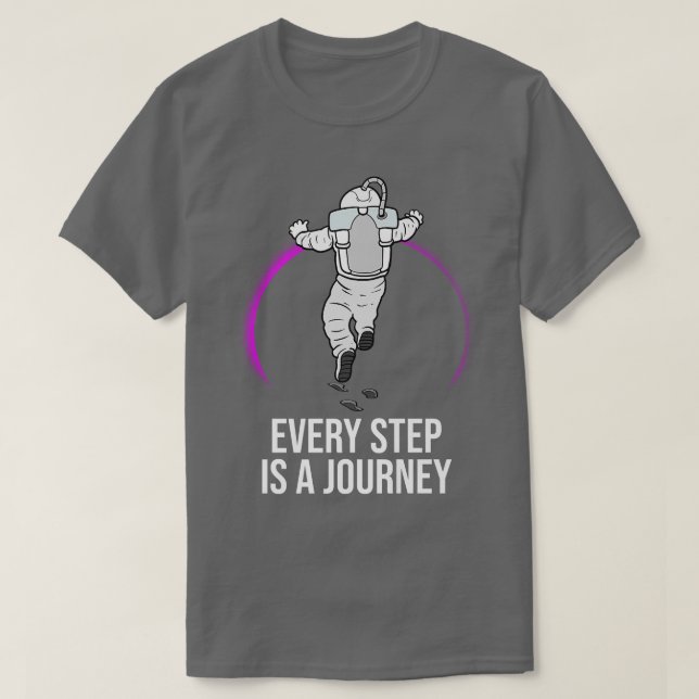 Camiseta Astronauta Step Journey  (Diseño del anverso)