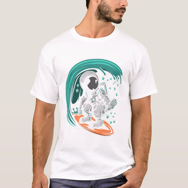 Camiseta Astronauta surfista (Anverso)