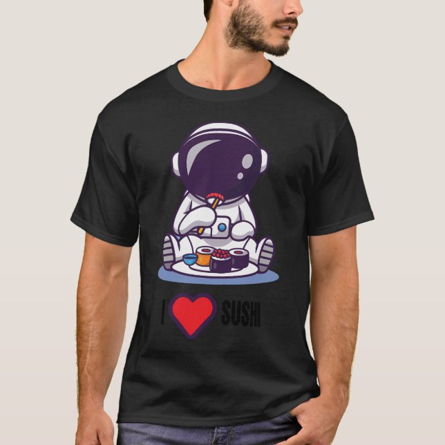 Camiseta Astronauta Sushi Lover (Anverso)
