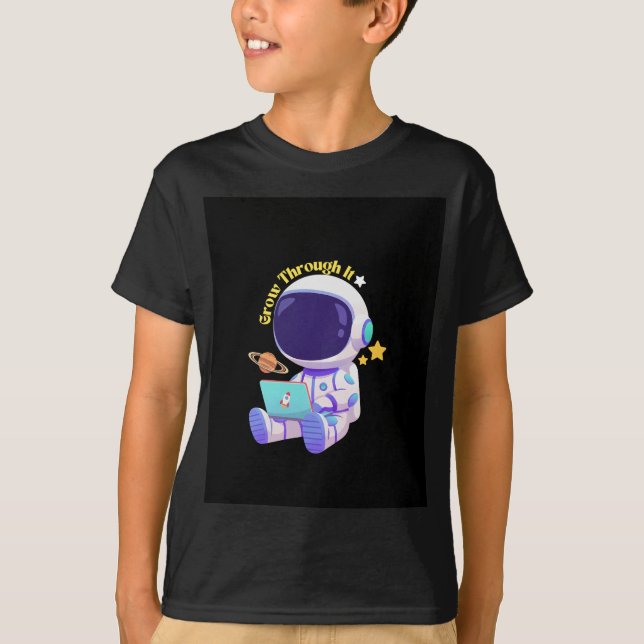 Camiseta astronauta tema espacial  (Anverso)