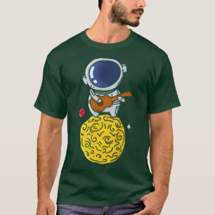 Camiseta Astronauta toca guitarra divertida marina 
