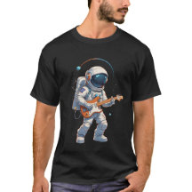 astronauta tocando guitarra
