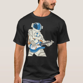 Camiseta Astronauta tocando guitarra