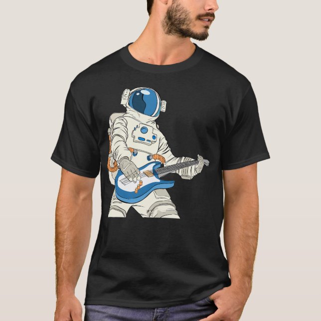 Camiseta Astronauta tocando guitarra (Anverso)