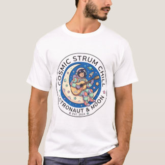 Camiseta Astronauta Tocando Guitarra