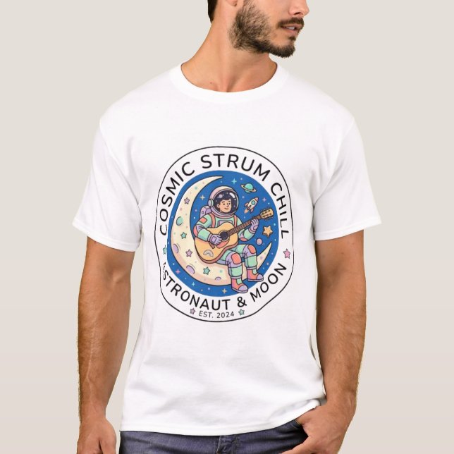 Camiseta Astronauta Tocando Guitarra (Anverso)