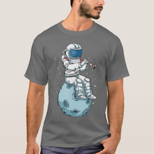 Camiseta Astronauta tocando música de oboe Oboísta familia