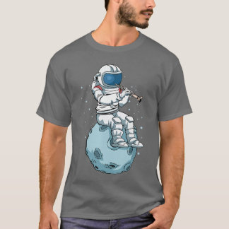 Camiseta Astronauta tocando música de oboe Oboísta familia 