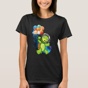 Camiseta Astronauta Tortuga divertida Spaceturtle Holding P