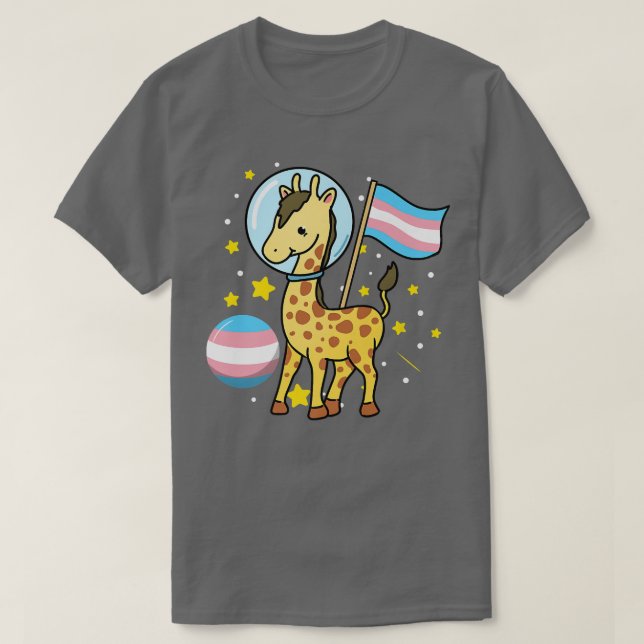 Camiseta Astronauta transgénero: El orgullo transgénero  (Diseño del anverso)