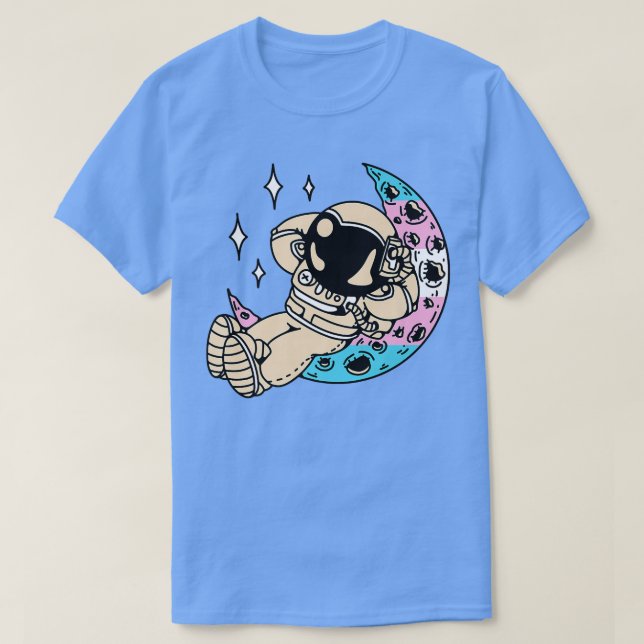 Camiseta Astronauta transgénero LGBTQ Spaceman Moon Trans P (Diseño del anverso)