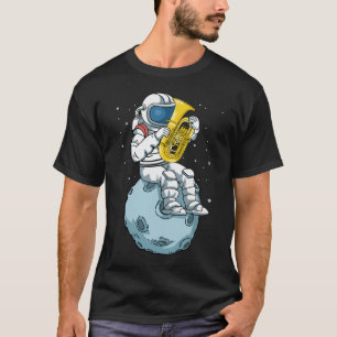 Camiseta Astronauta Tuba Jugador Música Regalo Niños Banda