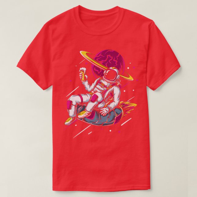 Camiseta Astronauta Tubo interior Espacio Ultraterrestre de (Diseño del anverso)
