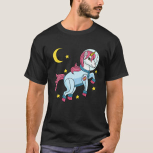 Camiseta Astronauta Unicornio en Planeta del Espacio Exteri