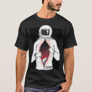 Camiseta Astronauta Unzipped- Interesantes Tees Espaciales.