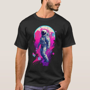 Camiseta Astronauta Vaporwave Estético Gráfico Espaciano Gr