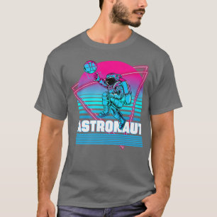 Camiseta Astronauta Vaporwave Retro Estético