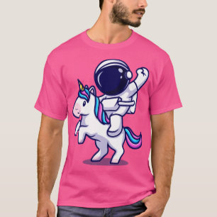 Camiseta Astronauta viajando en Personalizado Unicornio