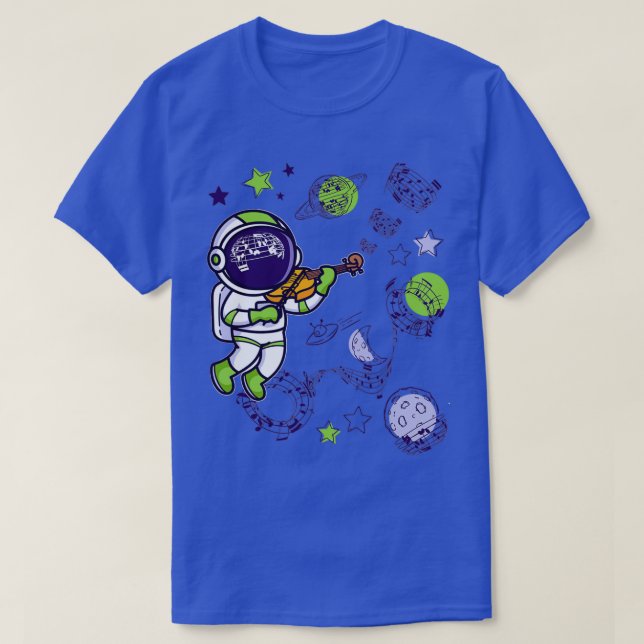 Camiseta Astronauta violinista (Diseño del anverso)
