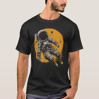 Camiseta Astronauta volando en el espacio