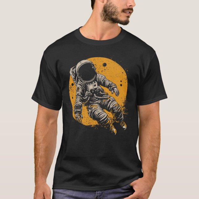 Camiseta Astronauta volando en el espacio (Anverso)