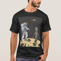Astronauta y alienígena