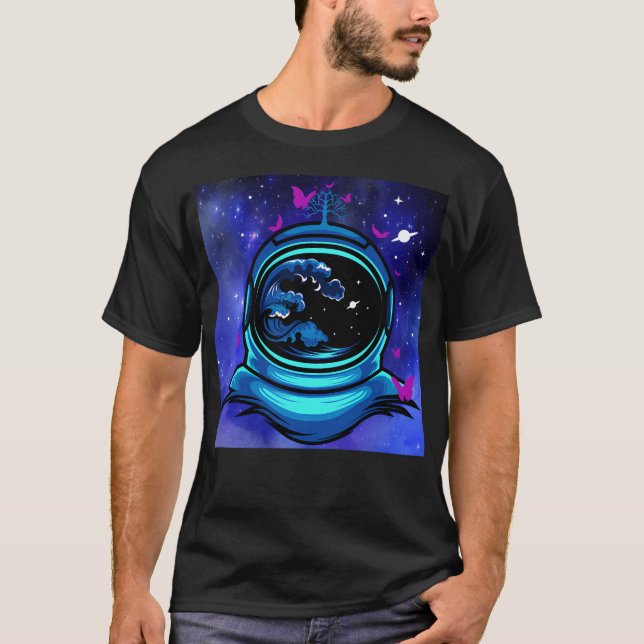 Camiseta Astronauta Y Mariposas (Anverso)