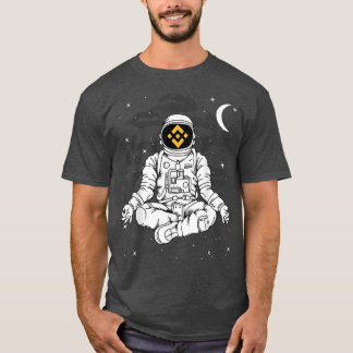 Camiseta Astronauta Yoga Binance BNB Moneda A La Cripta De
