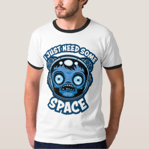 Camiseta Astronauta zombiano necesita algo de espacio